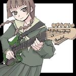  artist_request electric_guitar guitar instrument long_sleeves lowres maria-sama_ga_miteru oekaki shimazu_yoshino solo 