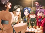  5girls bdsm bondage bound game_cg kannagi_rumiko long_sleeves moco_(fifty-three) momotake_hina multiple_girls nude oodomari_ranko pink_panzer_~pink_no_zou~ sagami_saki senbata-rou wanibe_jin 