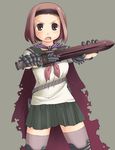  copyright_request fantasy hairband misaki_takahiro school_uniform solo sword thighhighs weapon 