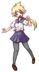  blonde_hair blue_eyes long_hair my-otome oekaki pantyhose sara_gallagher school_uniform shirono solo 