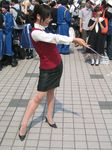  chocoball cosplay highres kazami_mizuho long_sleeves onegai_teacher pantyhose photo pointer real_life solo 