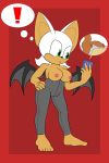  absurd_res anthro balls big_penis breasts clothed clothing dick-pic e-mail female hi_res kamikiller mammal penis phone rouge_the_bat solo sonic_(series) topless 