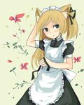  animal_ears cat_ears ikura_hato lowres maid original solo 