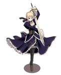  artoria_pendragon_(all) blonde_hair duplicate fate/stay_night fate_(series) gothic long_sleeves saber satomi solo sword weapon 