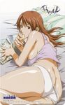  ass chips food horibe_hiderou interlude lying marufuji_izumi midriff on_side panties phonecard potato_chips scan solo tank_top underwear white_panties 