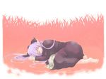  artist_request closed_eyes elf len long_sleeves pointy_ears sleeping solo tsukihime 