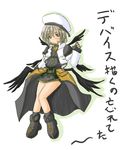  armor armored_dress fingerless_gloves gloves grey_eyes grey_hair hair_ornament hairclip hat long_sleeves looking_at_viewer lyrical_nanoha magical_girl mahou_shoujo_lyrical_nanoha mahou_shoujo_lyrical_nanoha_a's multiple_wings shadow solo waist_cape wings x_hair_ornament yagami_hayate zero_point 