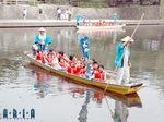  6+girls aria gondola highres logo multiple_boys multiple_girls parody photo water 