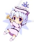  chibi hat instrument kito_(sorahate) long_sleeves lowres merlin_prismriver solo touhou trumpet 