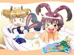  all_fours antenna_hair ass bath bathtub bent_over blonde_hair blood blush bubble bunny claw_foot_bathtub drill_hair fang green_eyes hairband kaneko_hiraku magazine_scan megami multiple_girls nosebleed nude pachira pointy_ears purple_hair red_eyes renkin_san-kyuu_magical_pokaan scan short_hair sitting soap sweatdrop toy wallpaper whale yuuma_(renkin_san-kyuu_magical_pokaan) 