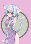  animal_ears cat_ears china_dress chinese_clothes copyright_request dress gloves lowres saibashi solo 