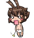  artist_request chibi nipples panties renkin_san-kyuu_magical_pokaan solo topless underwear underwear_only white_panties yuuma_(renkin_san-kyuu_magical_pokaan) 