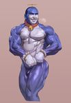  bell bell_collar collar doraemon doraemon_(character) male_focus manly mogudan muscle parody pose solo takecopter what 