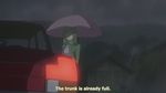  higurashi_no_naku_koro_ni screencap solo subtitled takano_miyo umbrella 