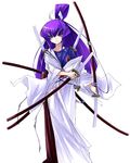  koubuin_yuuhi long_sleeves muvluv pantyhose sanada_hideki solo sword weapon 