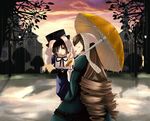  chiko_(kanhogo) heterochromia long_sleeves multiple_girls rain rozen_maiden siblings sisters souseiseki suiseiseki twins umbrella 