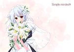  bride dress flower hayashi_sakura kotonomiya_yuki long_sleeves solo suigetsu wedding_dress 
