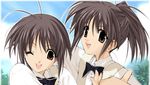  futakoi ichijou_kaoruko ichijou_sumireko lowres multiple_girls sasaki_mutsumi school_uniform siblings sisters twins 