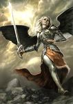  artist_request knight medieval original solo sword weapon wings 