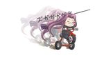  :3 chibi fate/stay_night fate_(series) glasses ground_vehicle long_hair long_sleeves low-tied_long_hair parody rider satomi solo tricycle 