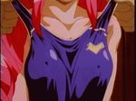  animated animated_gif breasts lowres magical_canan medium_breasts nipples red_hair screencap solo_focus swimsuit undressing 