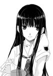  artist_request futami_eriko greyscale kibina_high_school_uniform kimi_kiss monochrome school_uniform solo 