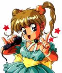  blonde_hair copyright_request mon_mon music oldschool singing solo twintails 