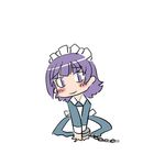  artist_request cuffs futaba_channel long_sleeves maid nijiura_maids purple_eyes purple_hair solo yakui 