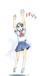  baseball ikeda_jun_(mizutamari) jumping original school_uniform solo source_request 