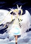  angel copyright_request highres meineko solo twintails wings 