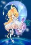  antenna_hair aqua_eyes artist_request ballerina blonde_hair crescent_moon crystal dress full_body lady_pearl leaf legend_of_mana long_hair looking_at_viewer moon pearl plantar_flexion seiken_densetsu shoes solo very_long_hair white_dress white_footwear 