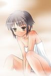  bangs lowres nagato_yuki naked_towel sauna short_hair solo suzumiya_haruhi_no_yuuutsu towel yuuji 