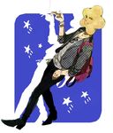  arakawa_under_the_bridge bad_id bad_pixiv_id bag cigarette eyewear_removed glasses holding holding_eyewear hoshi_(arakawa) male_focus mcr solo 