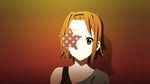  asymmetrical_clothes bad_id bad_pixiv_id brown_eyes brown_hair close-up collarbone earrings forehead highres jewelry k-on! kuresu_(alice-pma) solo star tainaka_ritsu 