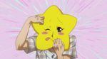  ;p arakawa_under_the_bridge hoshi hoshi_(arakawa) one_eye_closed star tongue tongue_out wink yellow 