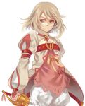  alice_(tales) blonde_hair miho_(mi) no_hat no_headwear rapier serious short_hair solo sword tales_of_(series) tales_of_symphonia tales_of_symphonia_knight_of_ratatosk weapon white_background white_bloomers yellow_eyes 