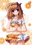  bikini blue_eyes fuyou_kaede jewelry navel_(company) necklace nishimata_aoi official_art orange_hair shuffle! solo swimsuit tankini 