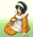 green_hair imageboard_colors jochuu-san long_sleeves lowres maid oekaki original solo yagisaka_seto 