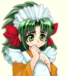  chibi green_hair imageboard_colors jochuu-san long_sleeves lowres oekaki original solo yagisaka_seto 