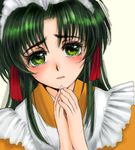  green_hair imageboard_colors jochuu-san lowres maid oekaki original solo yagisaka_seto 