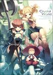  animal_ears armor axe breasts bunny_ears cleavage fantasy_earth_zero final_fantasy final_fantasy_xii green_eyes medium_breasts moogle multiple_girls penelo ueda_ryou warrior_(final_fantasy) weapon 