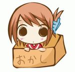  animated animated_gif box cardboard_box chibi folded_ponytail in_box in_container komaki_manaka lowres parody solo to_heart_2 