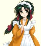  green_hair imageboard_colors jochuu-san long_sleeves lowres maid oekaki original solo yagisaka_seto 