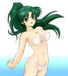  bikini green_hair jochuu-san lowres oekaki original solo swimsuit yagisaka_seto 