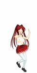  animated animated_gif kousaka_tamaki lowres nijiura red_hair school_uniform serafuku solo to_heart_2 topless what 