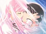  1girl couple duplicate game_cg hetero kawata_hisashi kiss long_sleeves lucy_maria_misora to_heart_2 