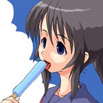  food lowres oekaki original popsicle solo yuuki_(silent_moon) 