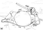  2019 areola belly big_belly big_breasts breasts burping cannon dialogue digestion gurgling living_machine living_tank machine metalfoxxx nipples ranged_weapon tank vehicle vore weapon 