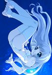  bra breasts copyright_request csy lingerie panties small_breasts solo thighhighs underboob underwater underwear white_bra white_legwear white_panties 