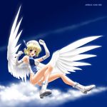  a340 aircraft airplane artist_request flight_airplanes mecha_musume original solo wings 